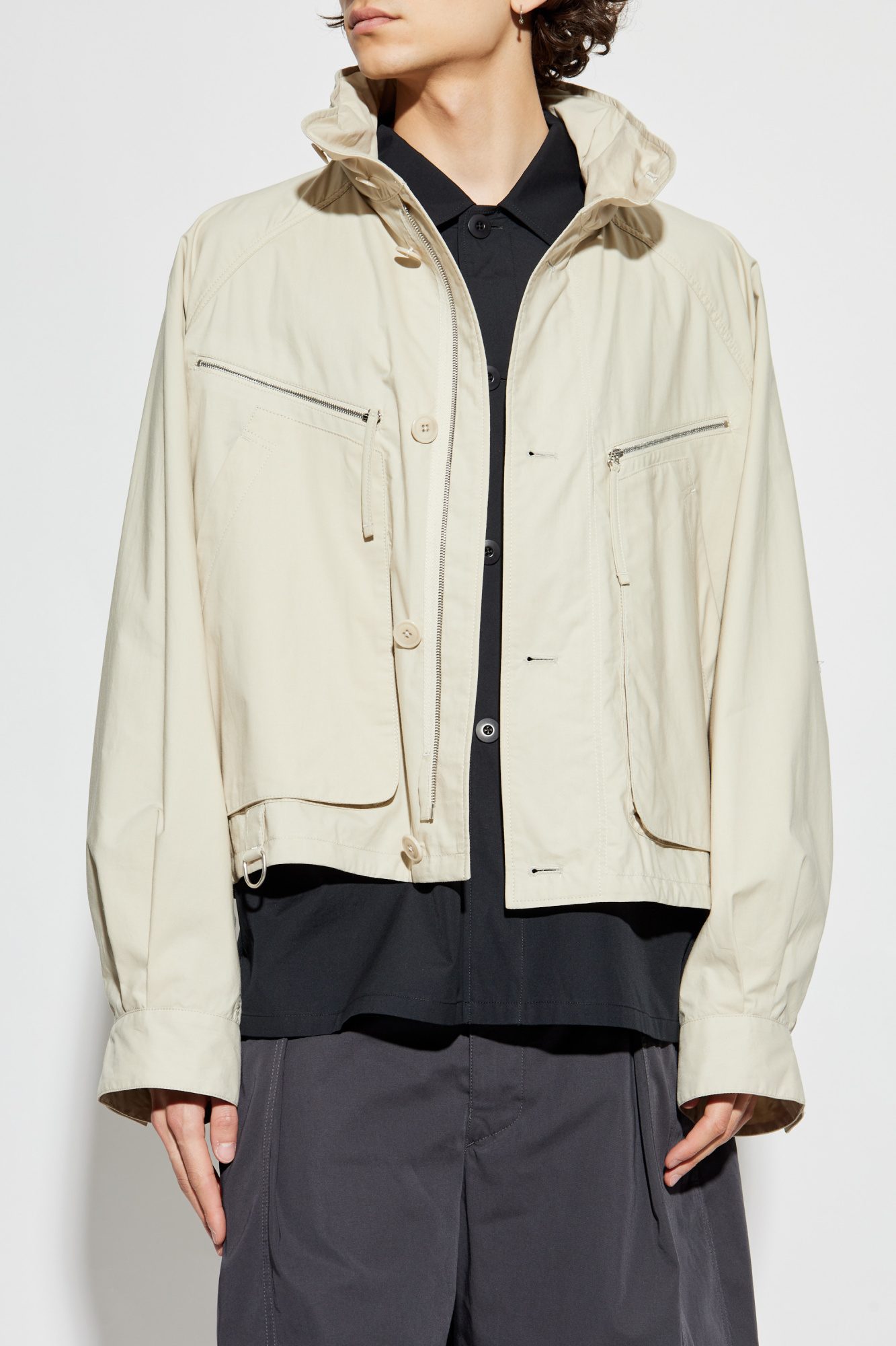 Lemaire Jacket with hood stowed in collar | Men's Clothing